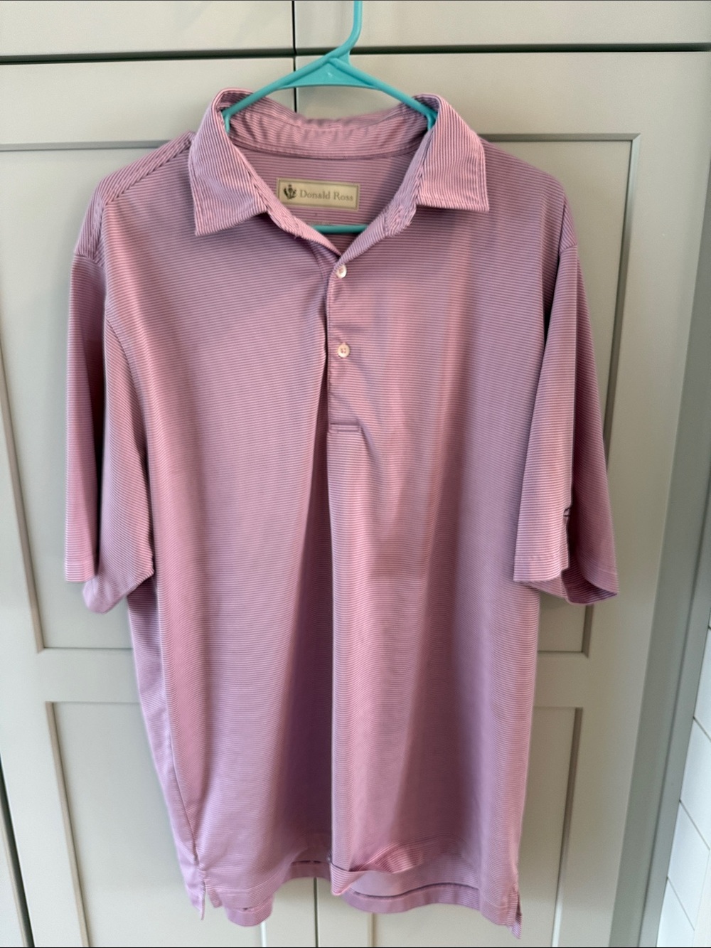 Donald Ross Men's Lavender Performance Polo